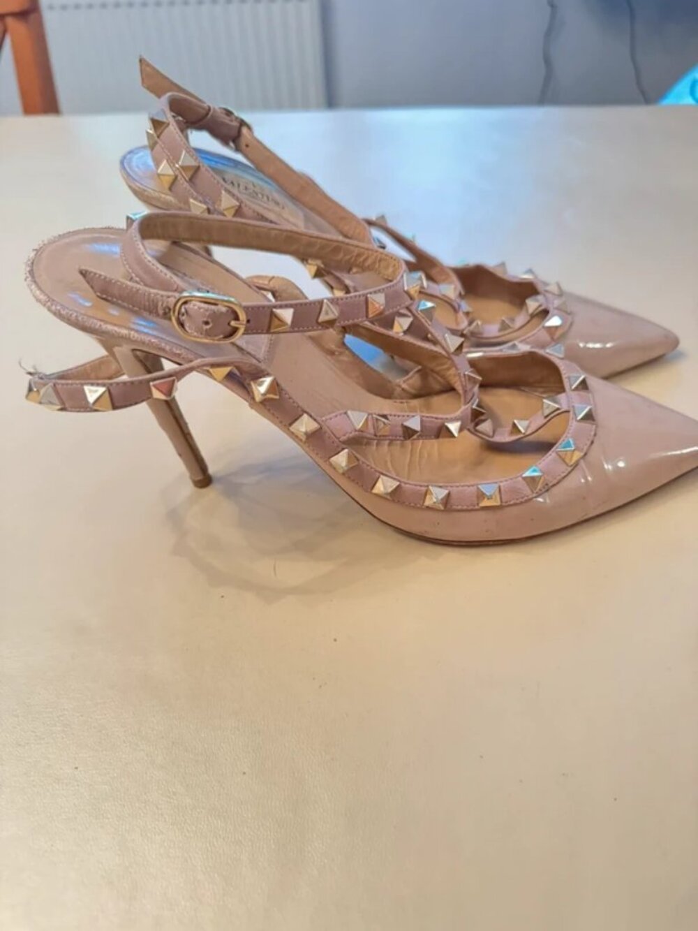 Valentino Rockstud Caged Patent Pumps 100mm EU 41.5 US 11.5